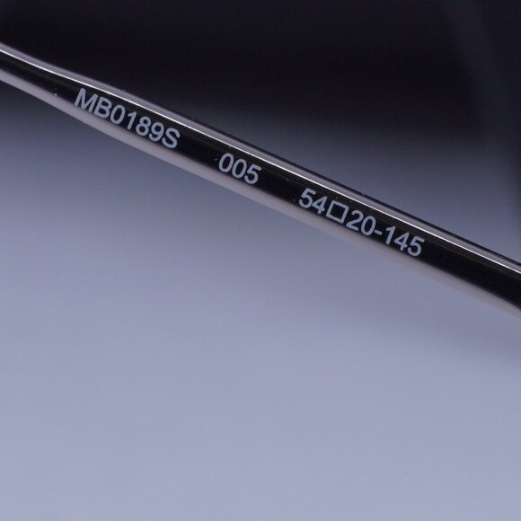 Montblanc MB0189S 005 Square Sunglasses - Grey/Green - Picture 5 of 11